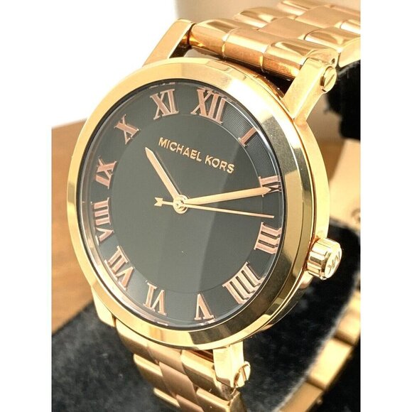 Michael Kors Women\'s Watch MK3585 Quartz Black Dial 38mm Rose Gold Steel main image 4